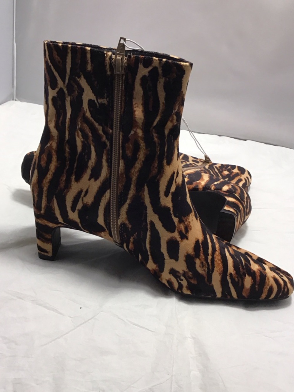 A New Day Women’s Leopard-Print Ankle Boots in Tan/Black - Picture 10 of 11